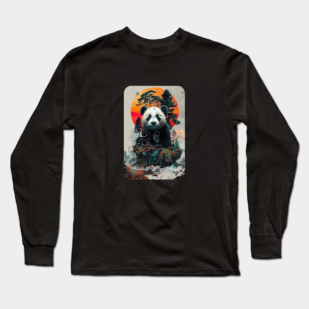 Panda Island Long Sleeve T-Shirt by DavidLoblaw